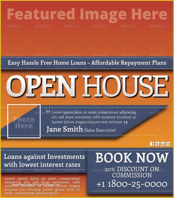 Free Open House Flyer Template Of Open House Flyer Templates – 39 Free Psd format Download