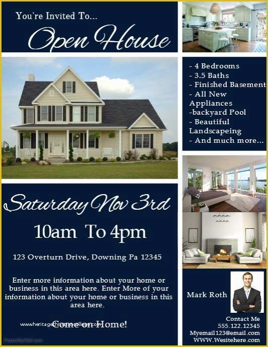 Free Open House Flyer Template Of Real Estate Template