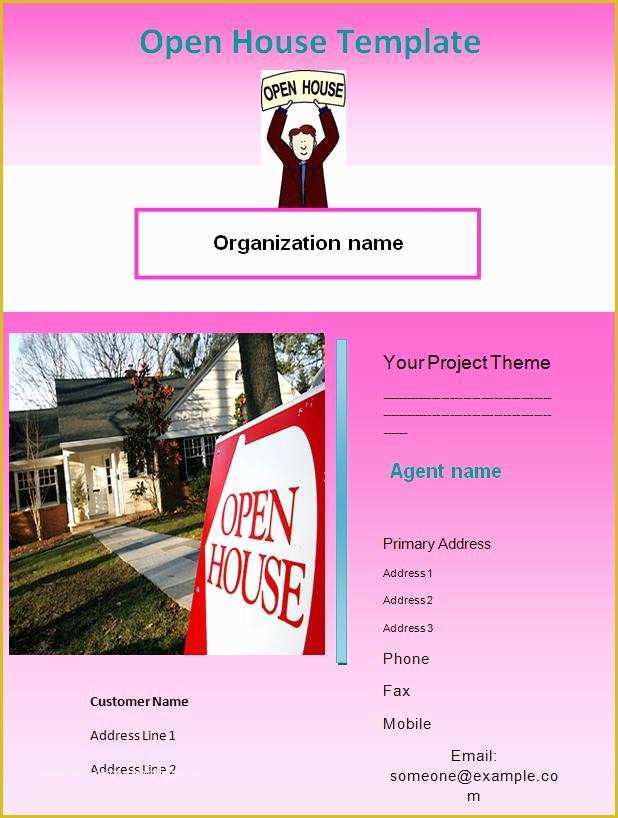 Free Open House Flyer Template Word Of Design Your Own House Exterior Line Free