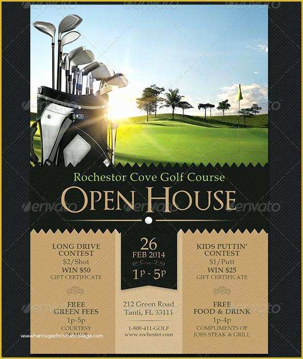 Free Open House Flyer Template Word Of Free Golf Flyer Template Word Graficasxerga