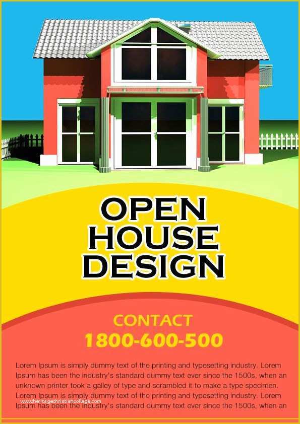 Free Open House Flyer Template Word Of Open House Flyer Template Free Publisher Sample Real