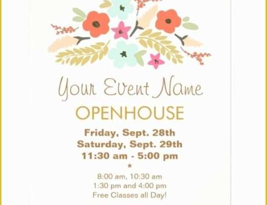 Free Open House Flyer Template Word Of Open House Flyer Templates Word Excel Samples