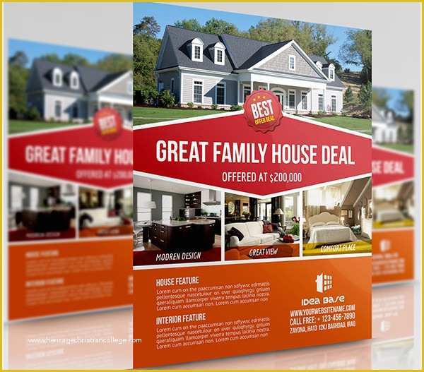 Free Open House Templates for Real Estate Of 44 Psd Real Estate Marketing Flyer Templates