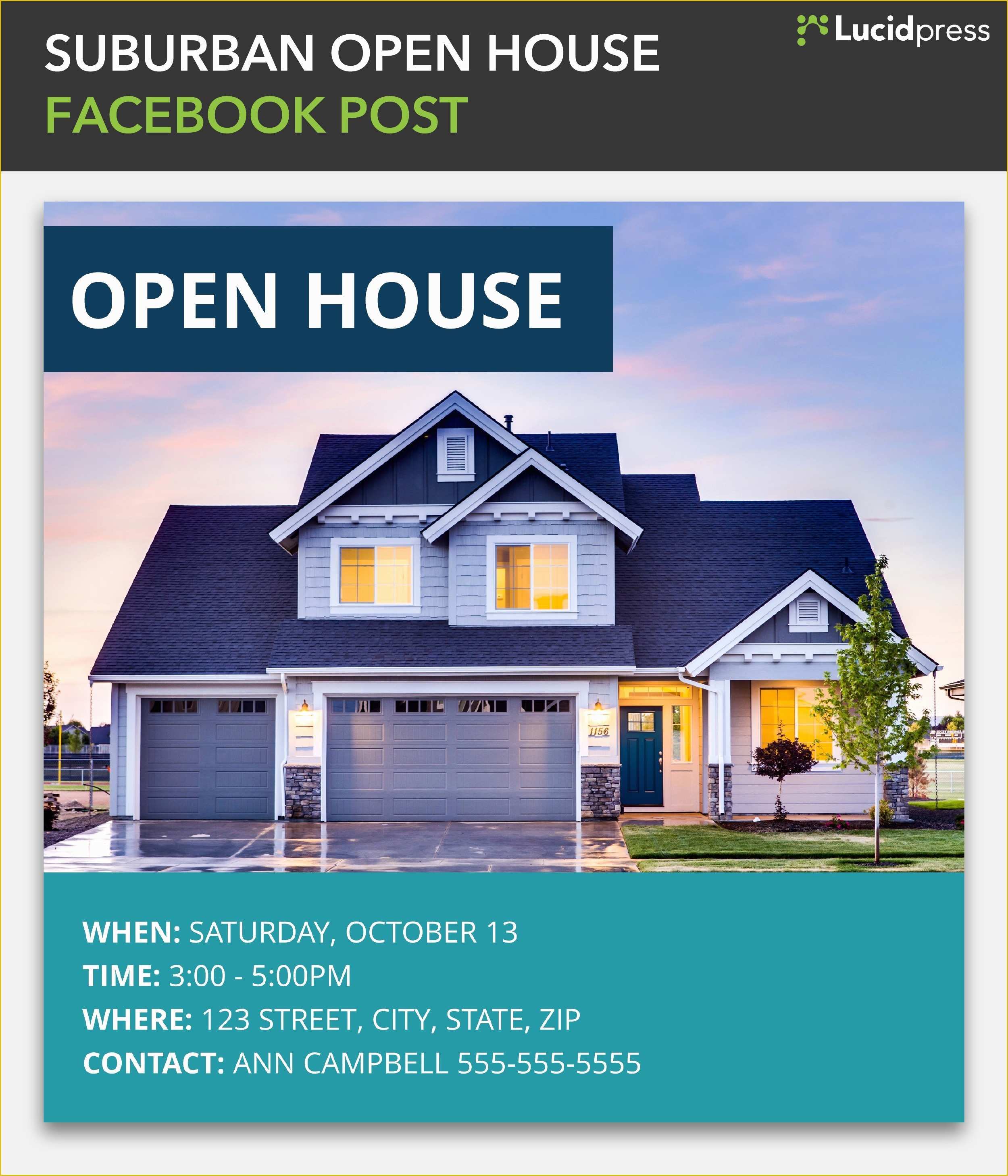 Free Open House Templates for Real Estate Of How to Build A social Media Campaign for Real Estate
