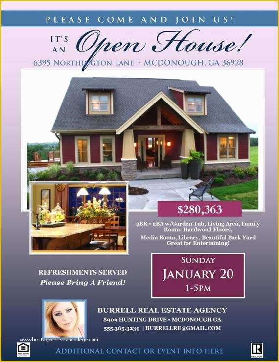 Free Open House Templates for Real Estate Of Real Estate Open House Flyer Template Microsoft Publisher
