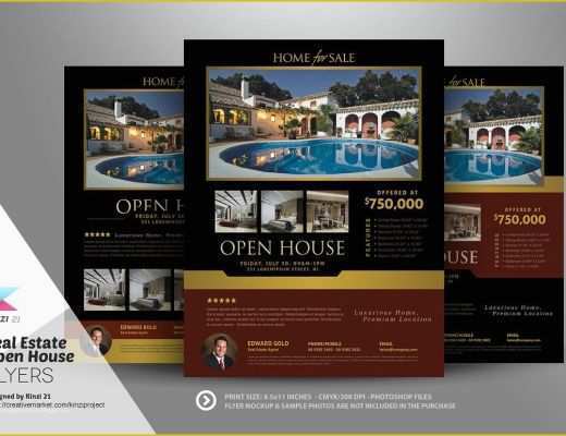 Free Open House Templates for Real Estate Of Real Estate Open House Flyers Flyer Templates Creative