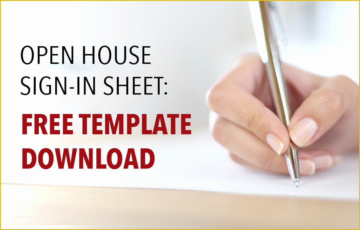Free Open House Templates for Real Estate Of Real Estate Open House Sign In Sheet Free Template