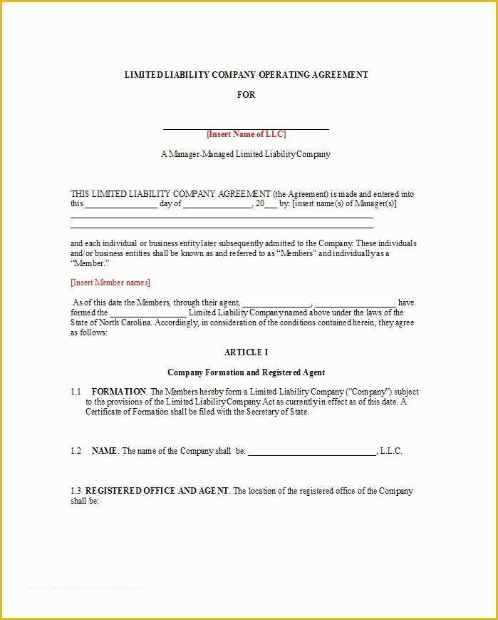 Free Operating Agreement Template Of 30 Free Professional Llc Operating Agreement Templates