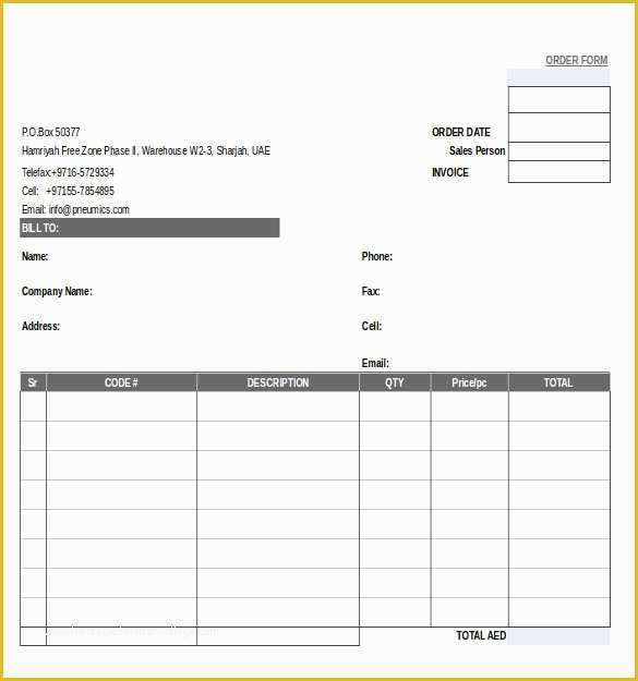 Free order form Template Word Of 29 order form Templates Pdf Doc Excel