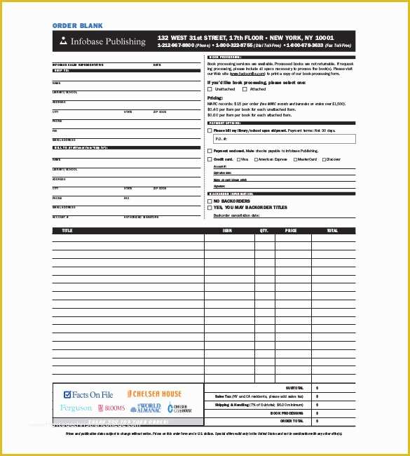 Free order form Template Word Of 41 Blank order form Templates Pdf Doc Excel