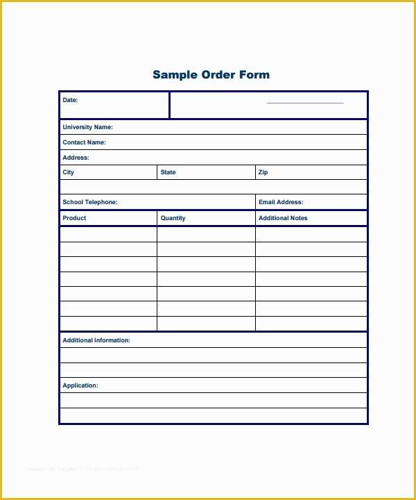 Free order form Template Word Of order form Template 23 Download Free Documents In Pdf