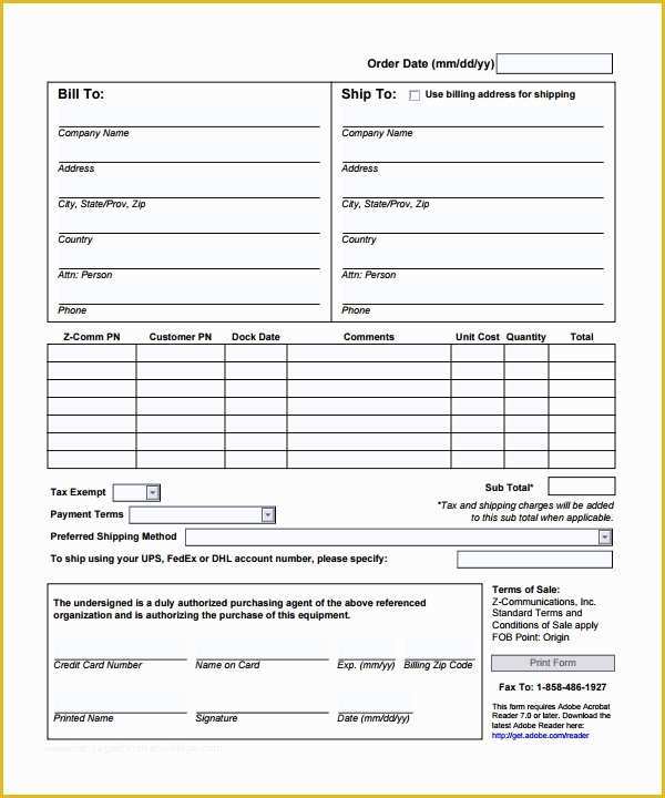 Free order form Template Word Of order form Template 23 Download Free Documents In Pdf