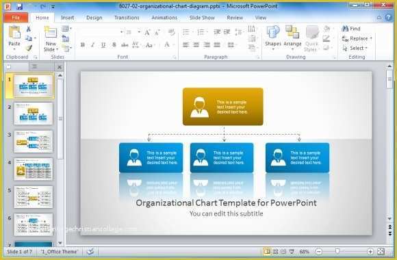 Free org Chart Template Powerpoint Of Best organizational Chart Templates for Powerpoint