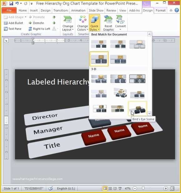 Free org Chart Template Powerpoint Of Free Hierarchy org Chart Template for Powerpoint Presentations