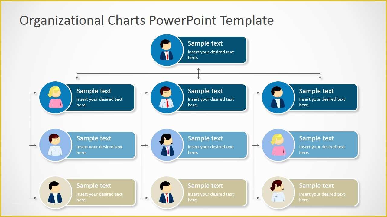 Free org Chart Template Powerpoint Of organizational Charts Powerpoint Template Slidemodel