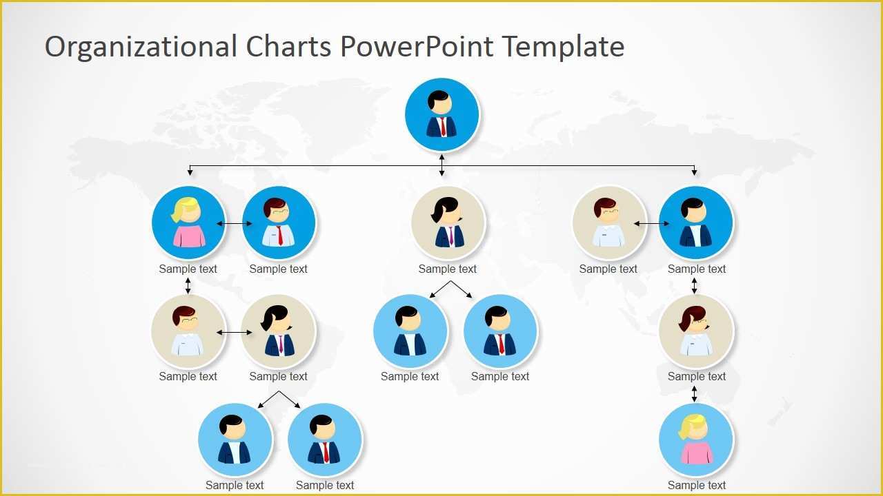 Free organizational Chart Template Of organizational Charts Powerpoint Template Slidemodel