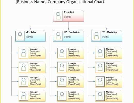 Free organizational Chart Template Word 2010 Of organizational Structure Template Printable Chart