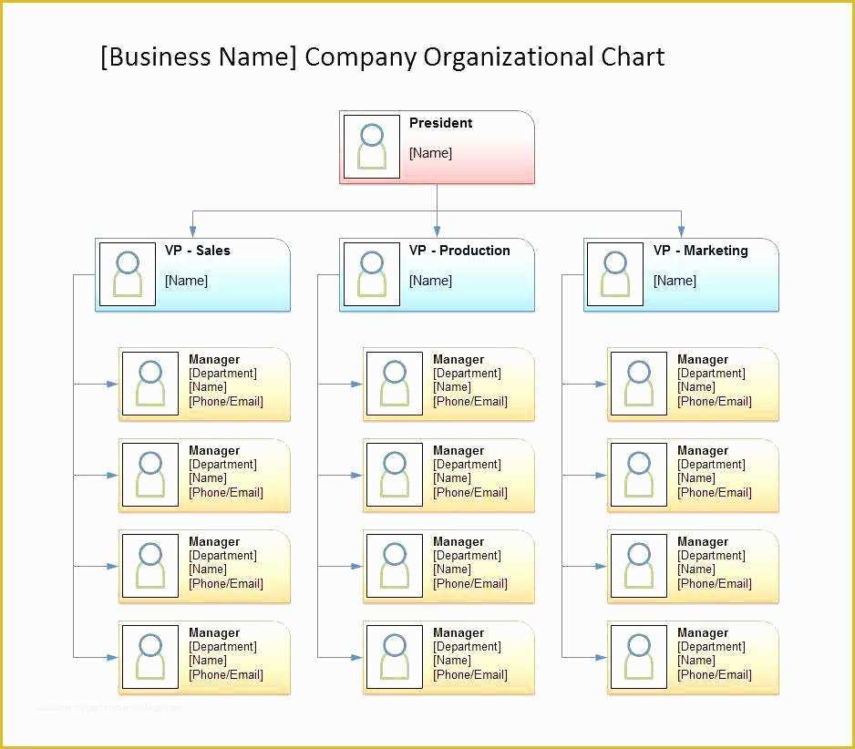 Free organizational Chart Template Word 2010 Of organizational Structure Template Printable Chart