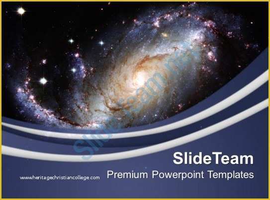Free Outer Space Powerpoint Template Of Illustration Spiral Galaxy Powerpoint Templates Ppt