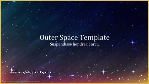 Free Outer Space Powerpoint Template Of Outer Space Powerpoint Template Free