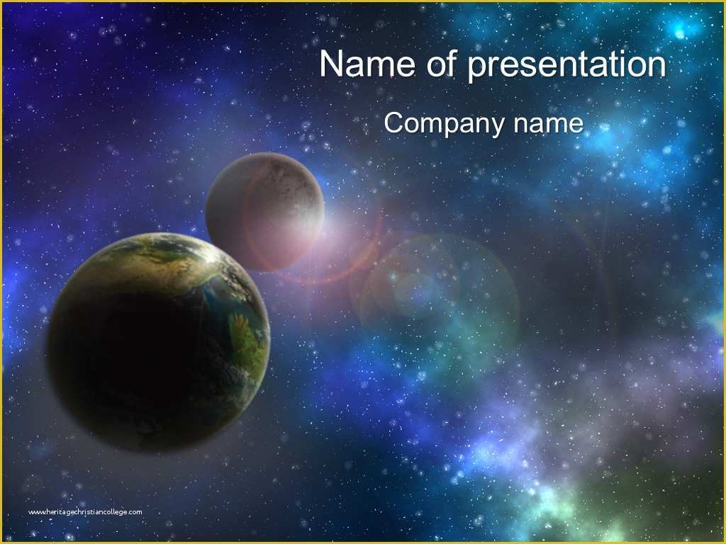 Free Outer Space Powerpoint Template Of Planets Powerpoint Template for Impressive Presentation