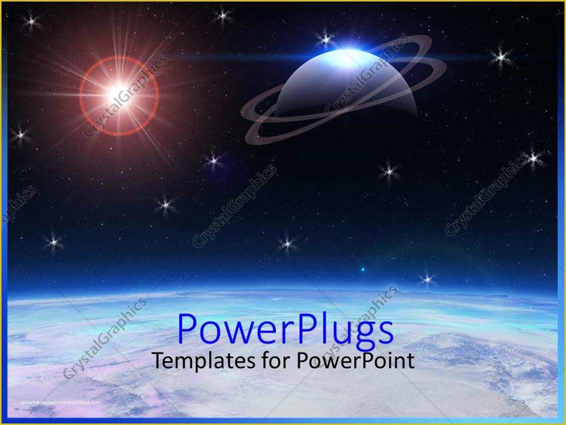 Free Outer Space Powerpoint Template Of Powerpoint Template A Depiction Of Space with A Star and