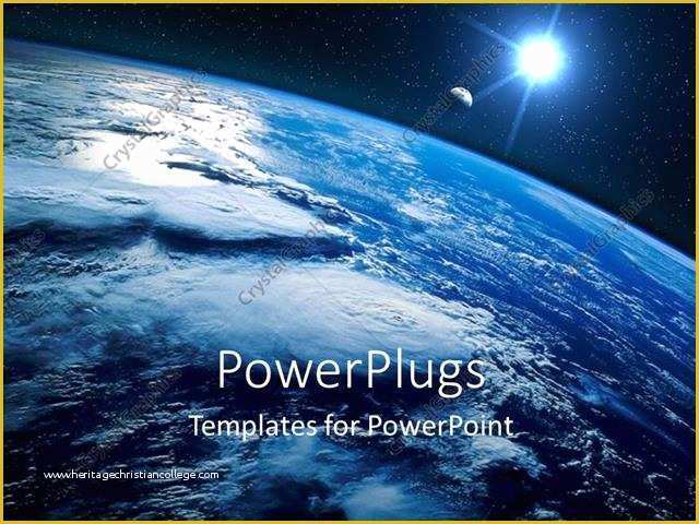 Free Outer Space Powerpoint Template Of Powerpoint Template Sight Of Earth From the Space and