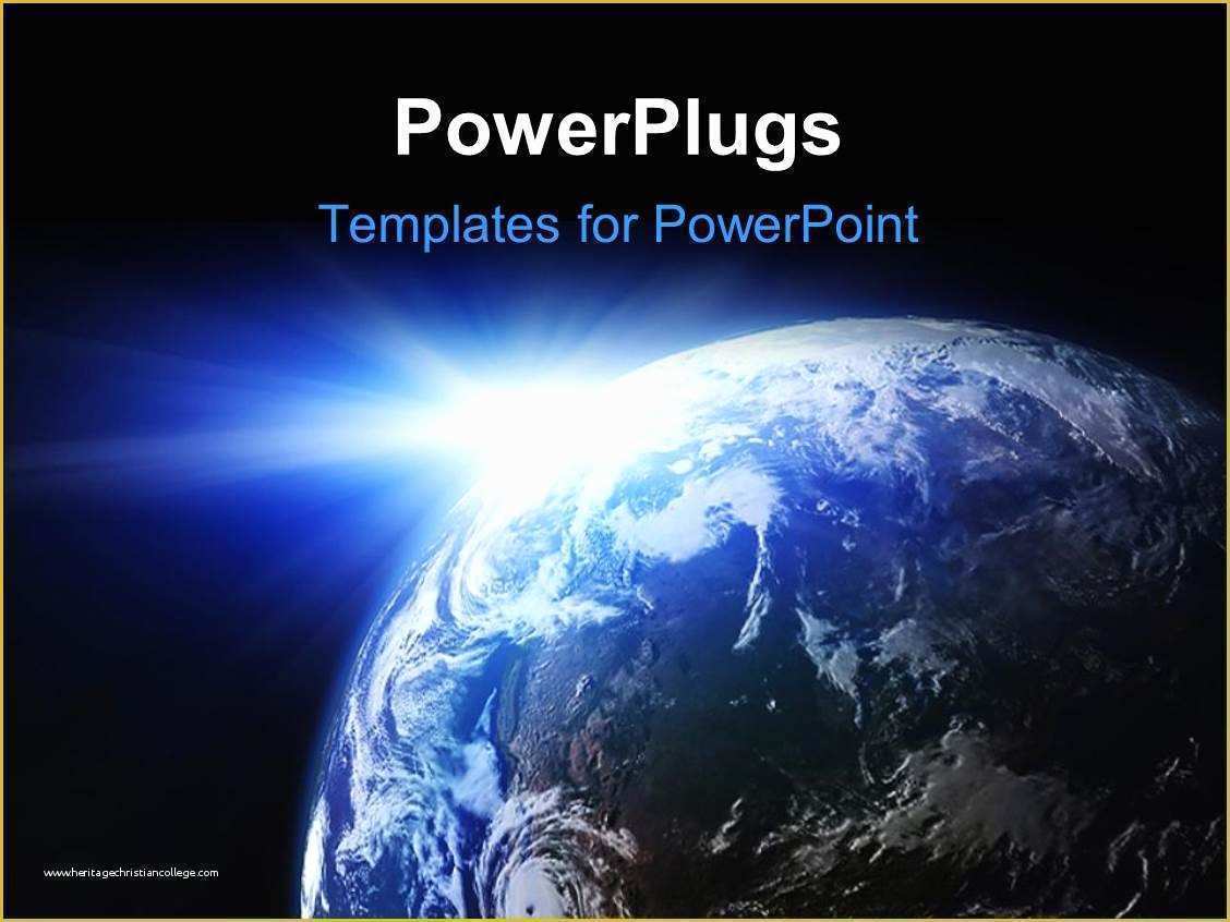 Free Outer Space Powerpoint Template Of Powerpoint Template Space View Of the Sun Shining On the