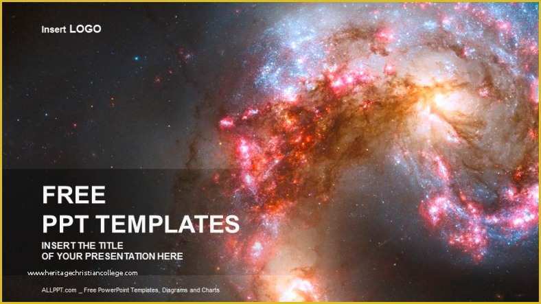 Free Outer Space Powerpoint Template Of Space Abstract Ppt Templates