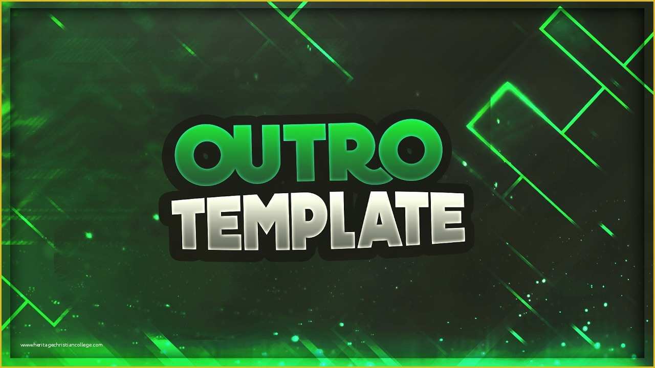 Free Outro Template Of 2d Outro Template Shop