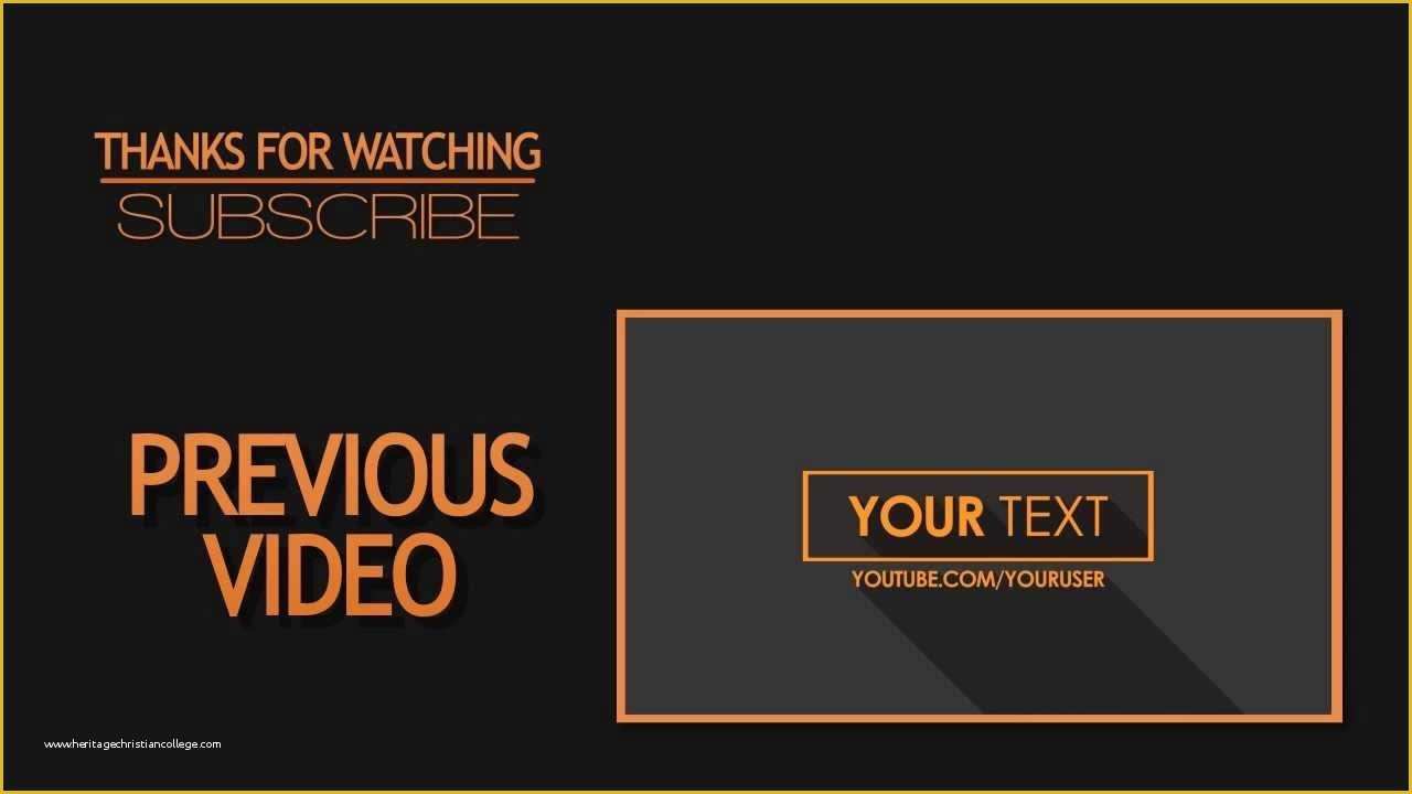 Free Outro Template Of 2d Outro Template [simple&clean] after Effects Cs6 by