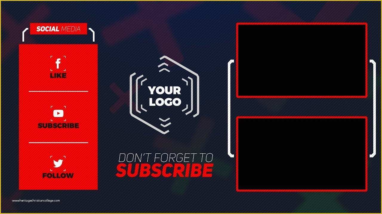 Free Outro Template Of Connected Free 2d Shop Outro Template