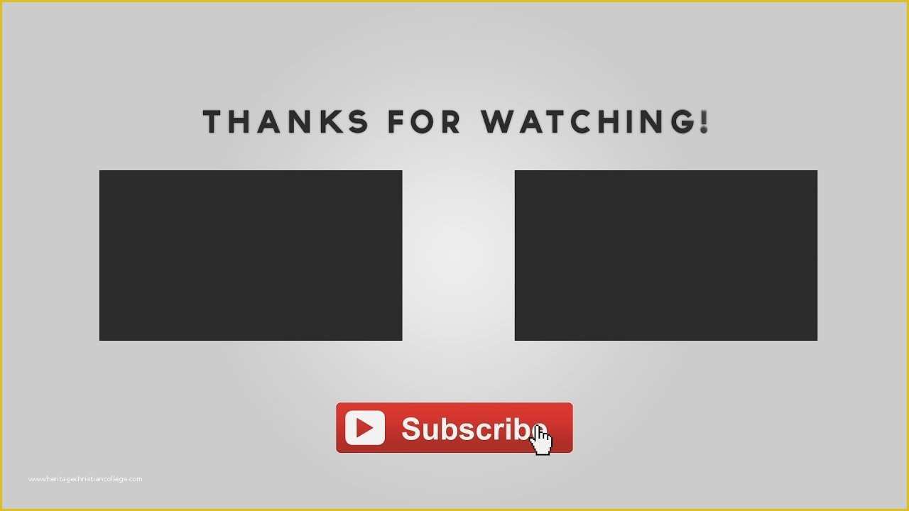 Free Outro Template Of Free Graphics after Effects Animated Outro Template with