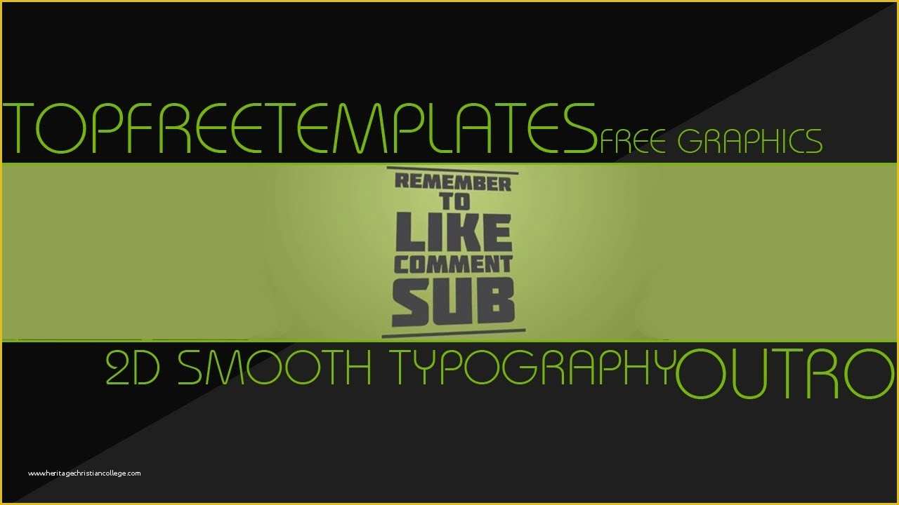 Free Outro Template Of Free Outro Template 2d Smooth Typography 2