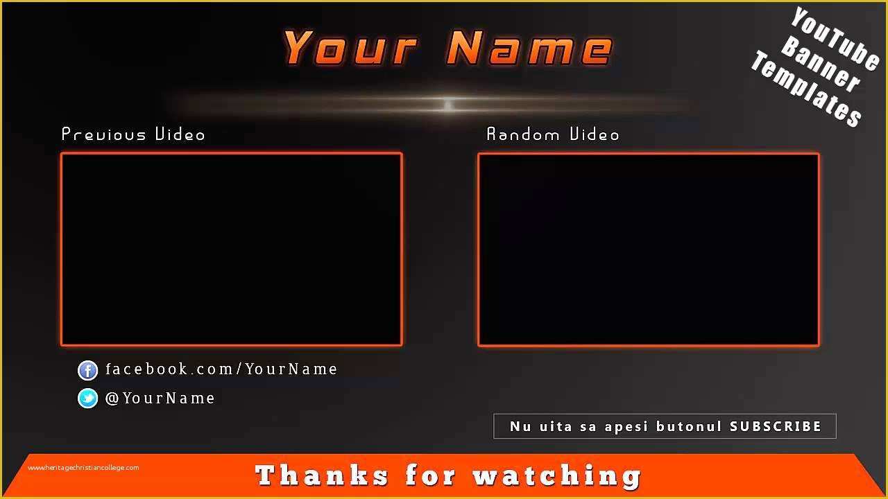 Free Outro Template Of Free Outro Template Psd 1