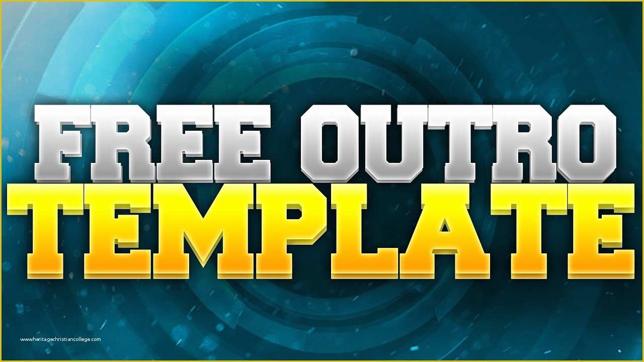 Free Outro Template Of Free Outro Template Simply Add Your Last Video Download
