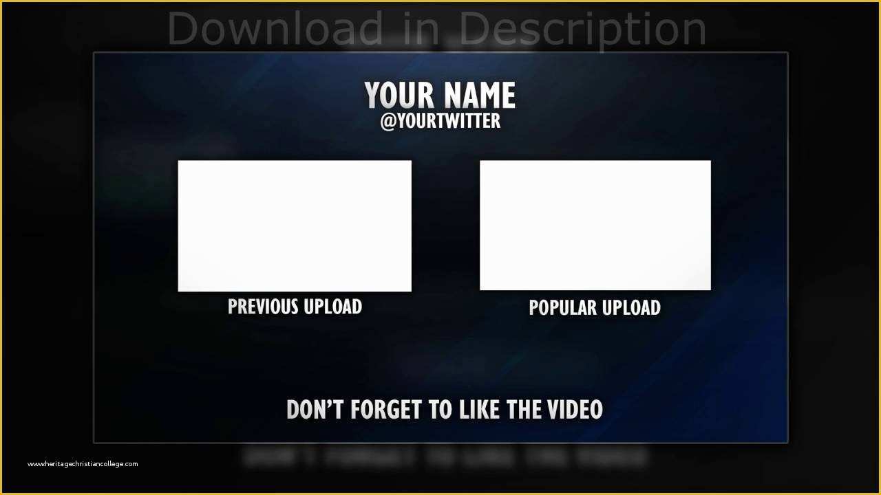 Free Outro Template Of Free Youtube Outro Template Shop 2016