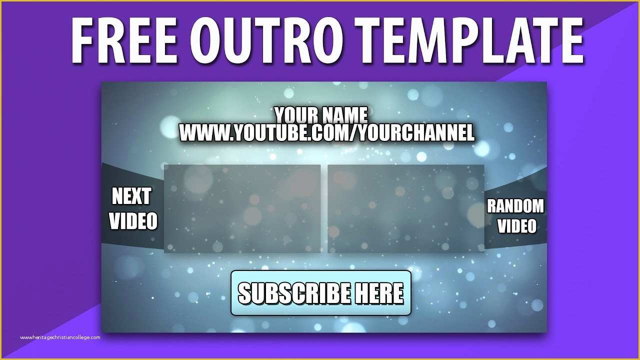 Free Outro Template Of Outro Template Download Link In Description Editable