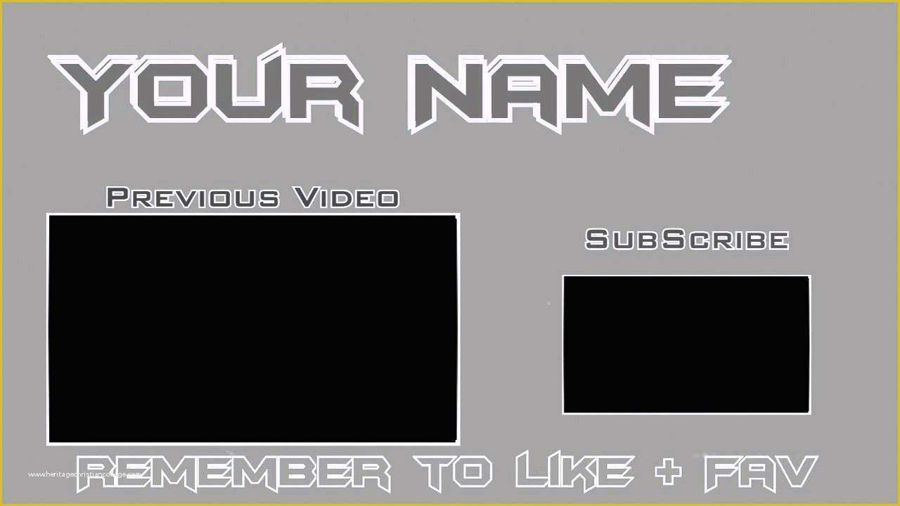 Free Outro Template Of sony Vegas 11 Outro Template Simple Grey Download In