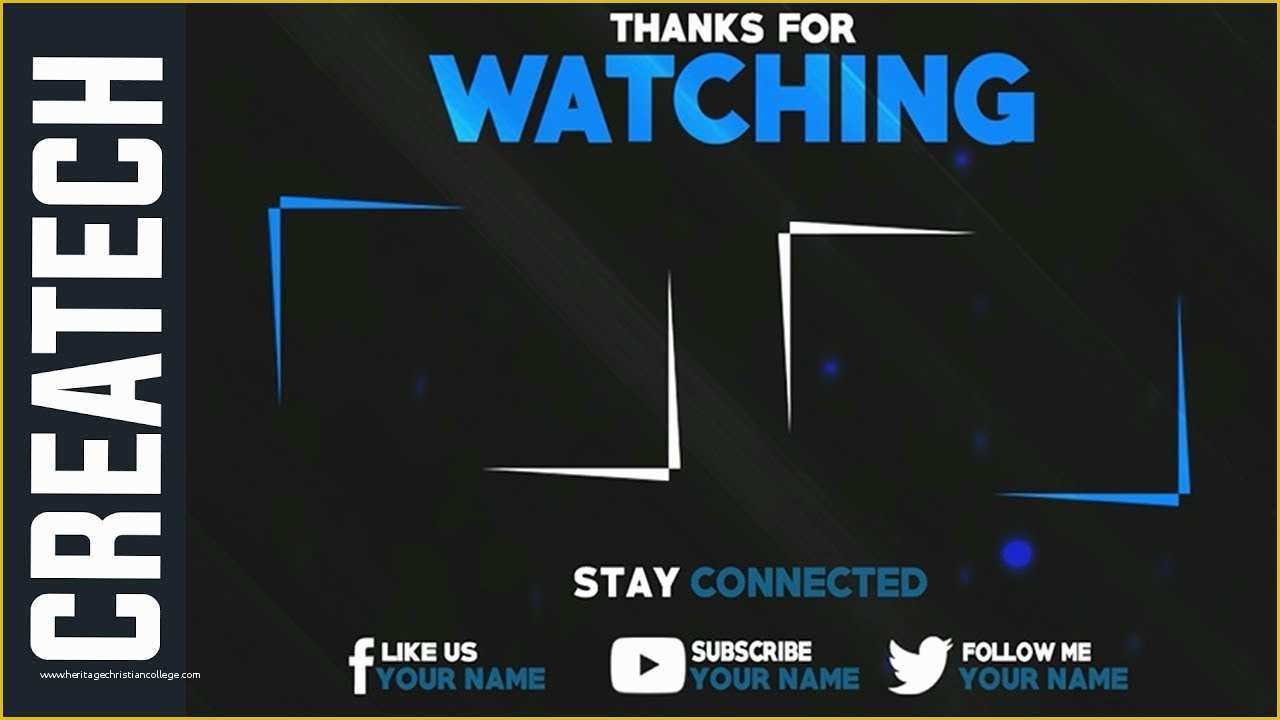 Free Outro Template Of Wondershare ora Outro Template 2 Best Tech Outro