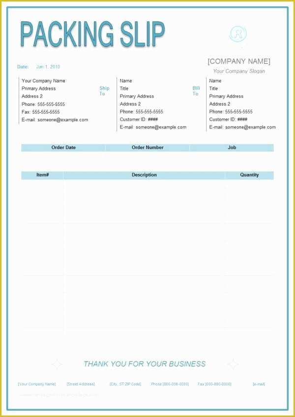 Free Packing Slip Template Pdf Of 20 Slip Templates & Examples Pdf