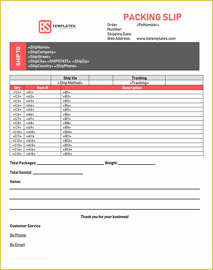 Free Packing Slip Template Pdf Of Packing Slip Template Free In Excel Sheet & Word format