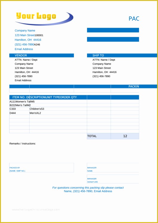 Free Packing Slip Template Pdf Of top 10 Packing Slip Templates Free to In Pdf format