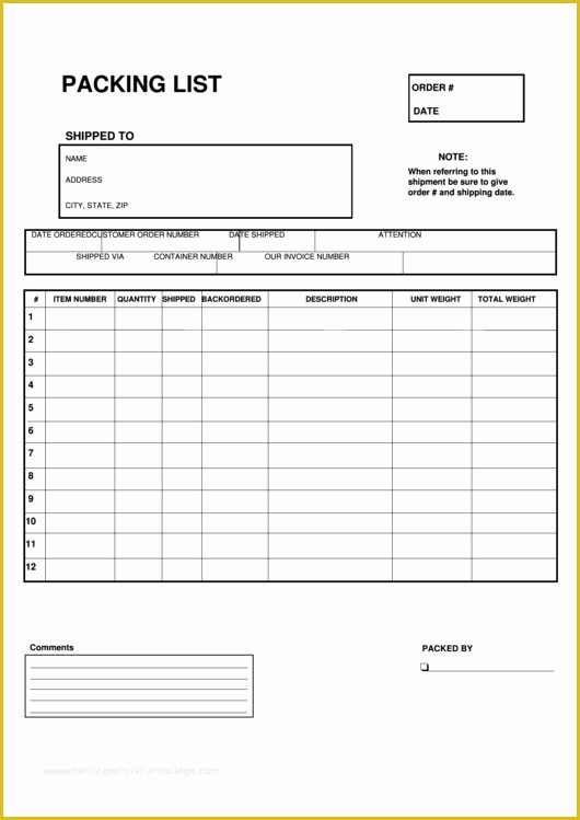 Free Packing Slip Template Pdf Of top 10 Packing Slip Templates Free to In Pdf format