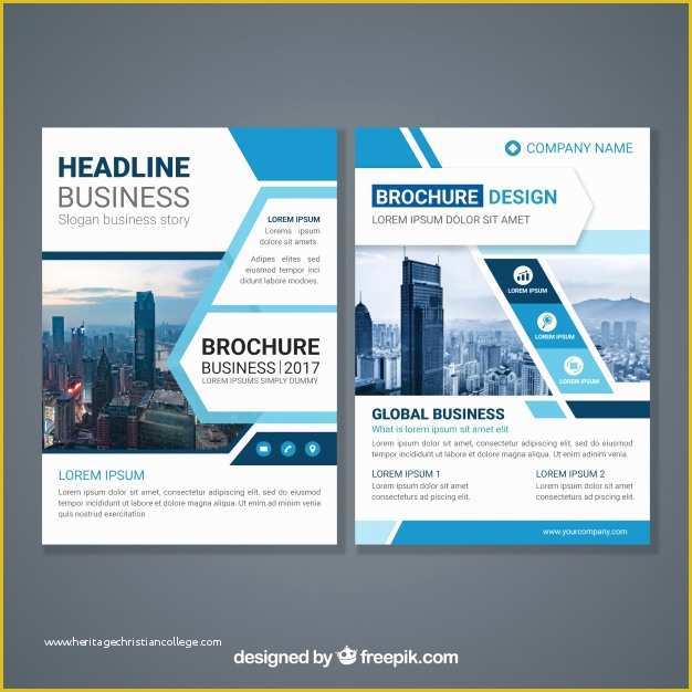 Free Pages Flyer Templates Of Abstract Design Brochure Template Vector