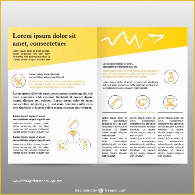 Free Pages Flyer Templates Of Brochure Pages Background Free Vector