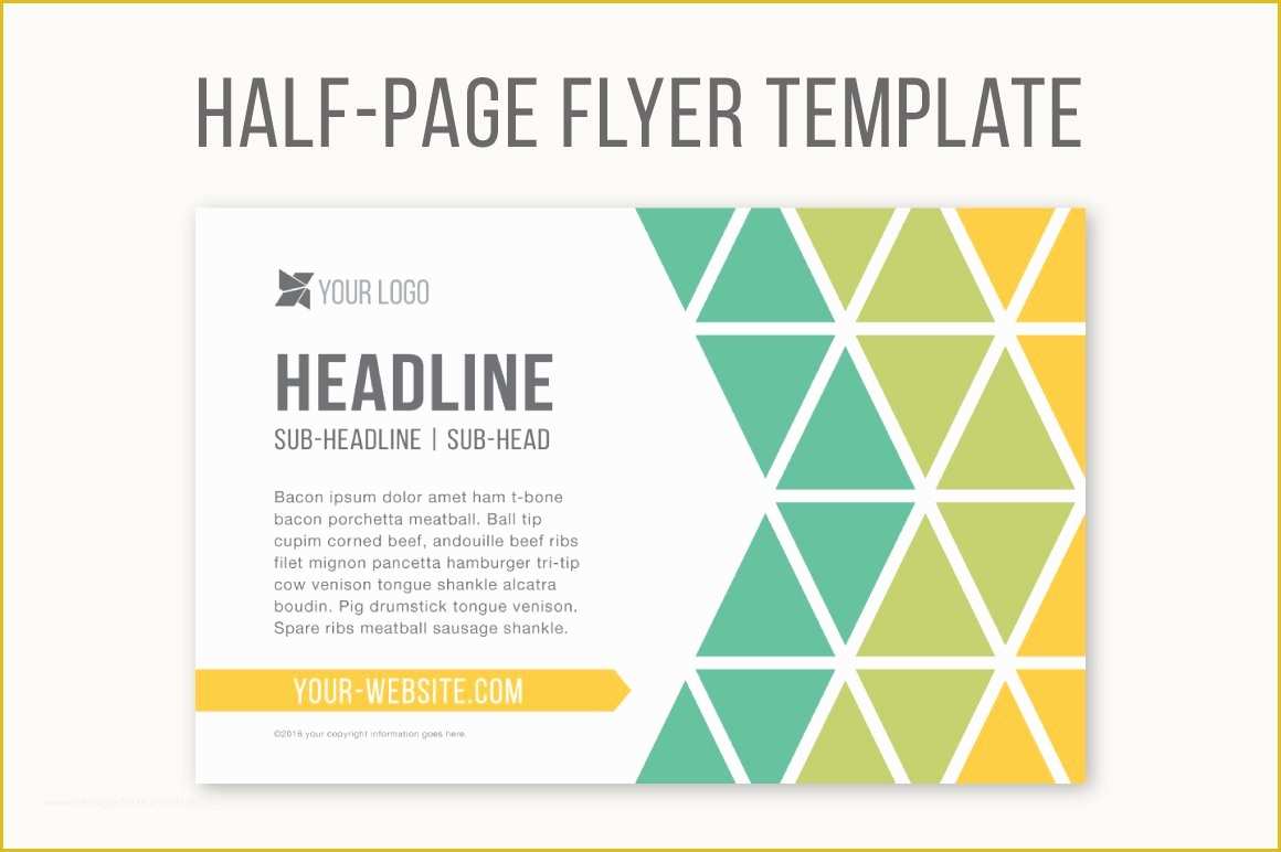 Free Pages Flyer Templates Of Half Page Flyer Template Templates Creative Market