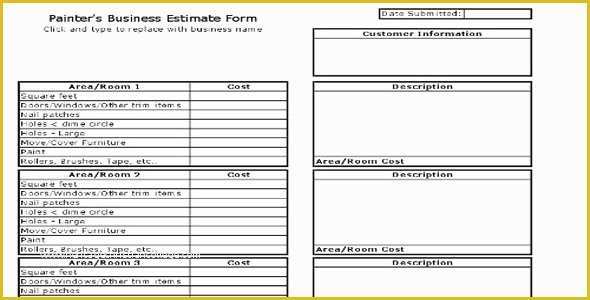 Free Painting Estimate Template Of Paint Estimate Sheet How to Have A Fantastic Paint Estimate