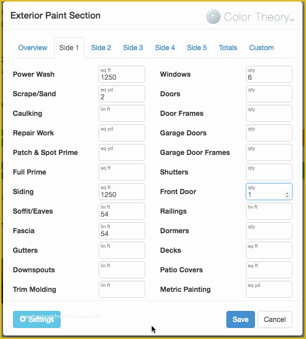 Free Painting Estimate Template Of Paint Estimate Template Okl Mindsprout