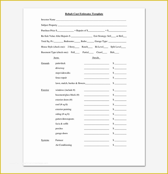 Free Painting Estimate Template Of Painting Quotation Template 8 for Word Excel Pdf